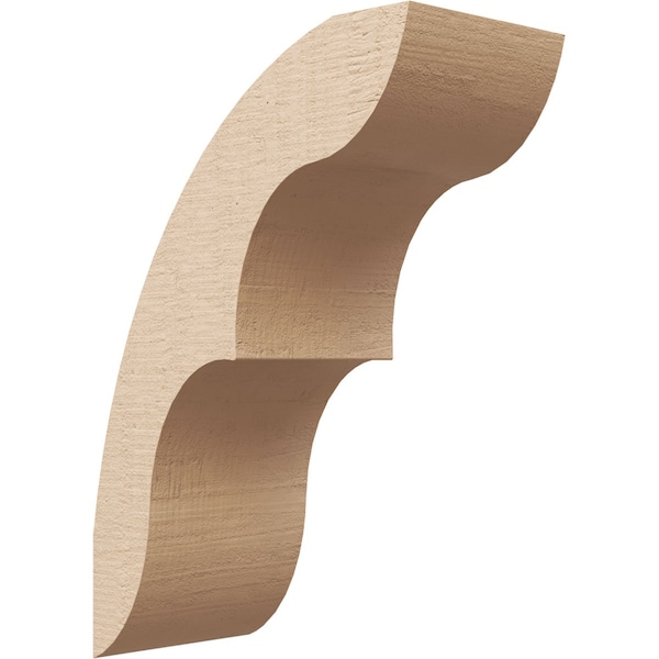 Ekena Millwork 5-inch W x 10-inch D x 14-inch H Ozark Rough Cedar Woodgrain TimberThane Knee Brace, Primed BRCUR05X10X14OZKRCPR - main